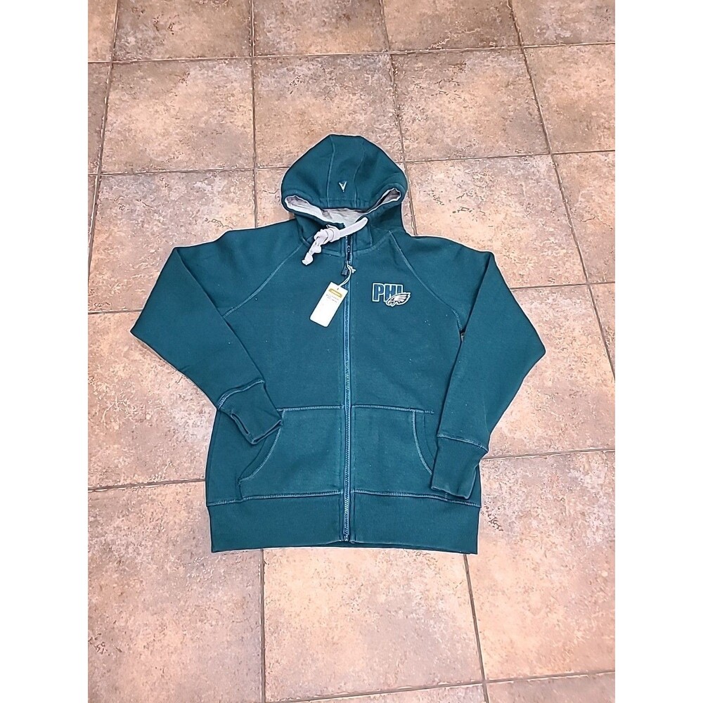 NFL Philadelphia Eagles Women's full Zip Up Size M GREEN